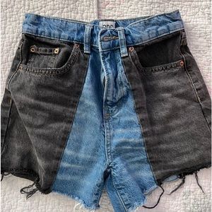 urban outfitters color block shorts